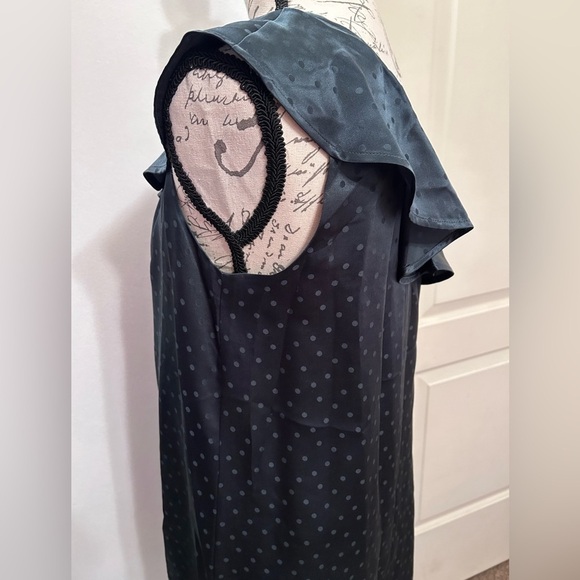 Madewell silk polka dot one shoulder dress - Picture 4 of 6